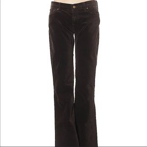 7 for all mankind velvet flare pants 27